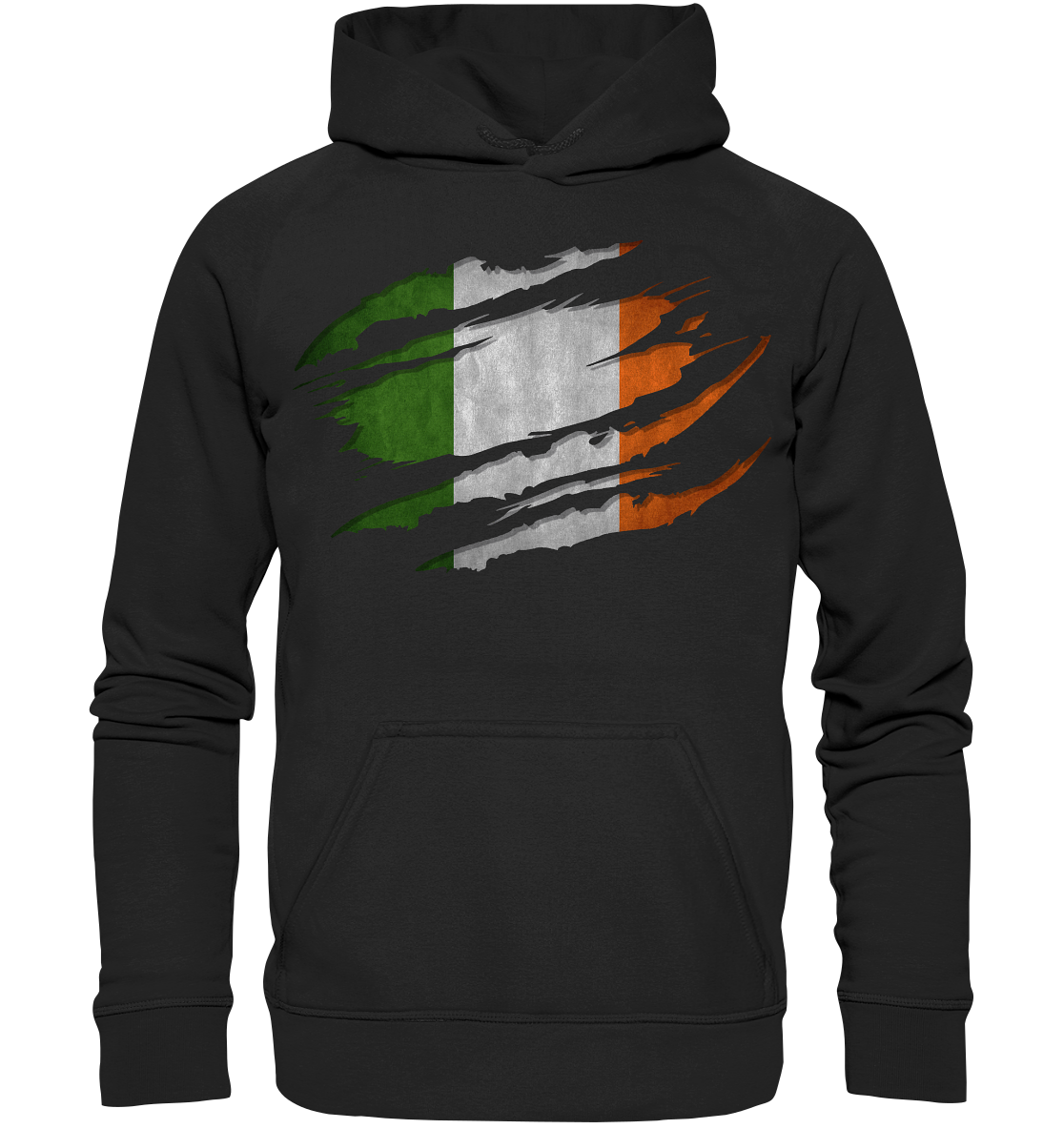 Ireland "Flag Scratch" - Basic Unisex Hoodie