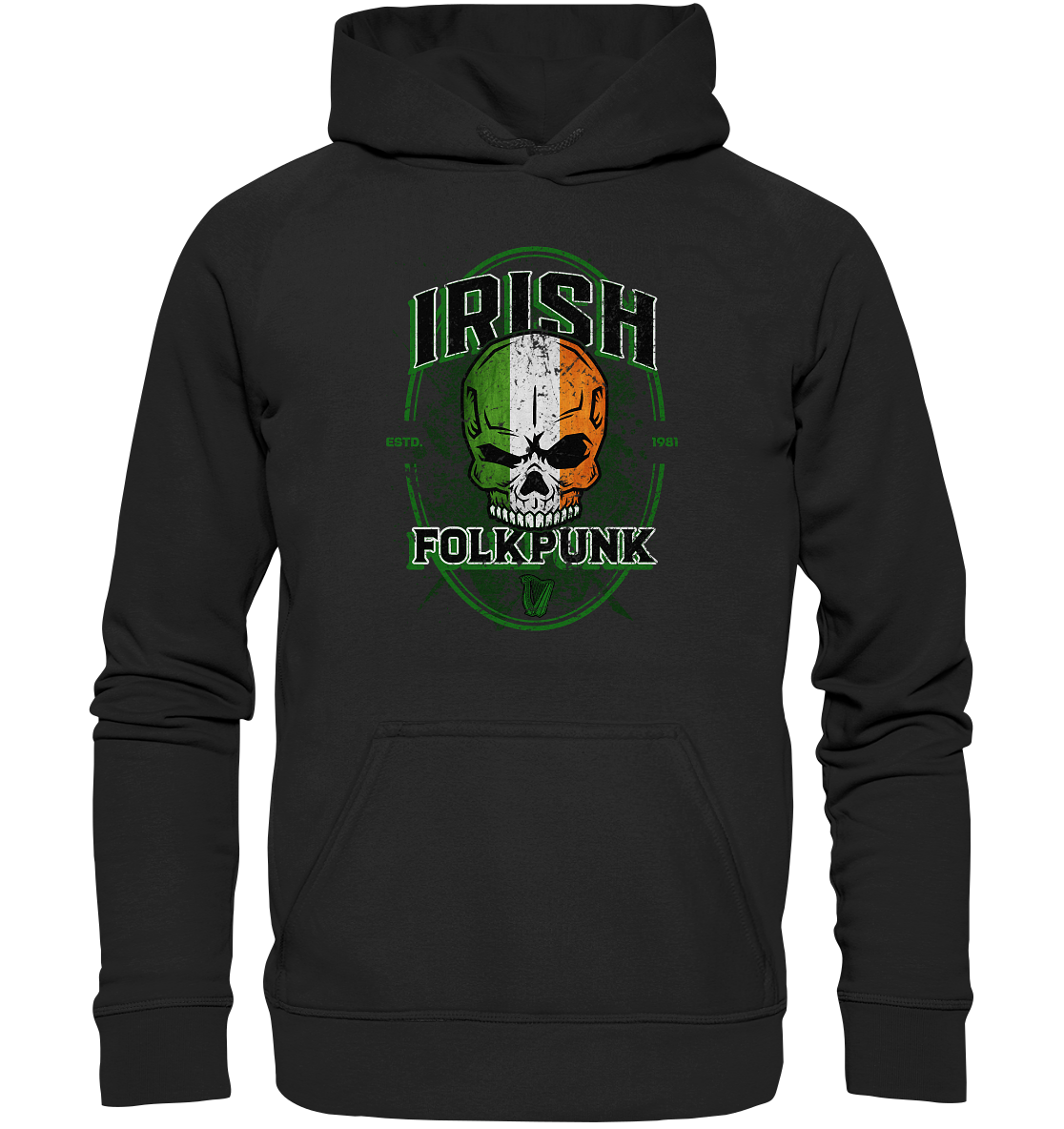 Irish Folkpunk "Skull" - Basic Unisex Hoodie