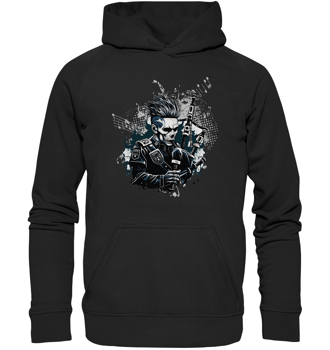 Bagpiper "Skull" - Basic Unisex Hoodie