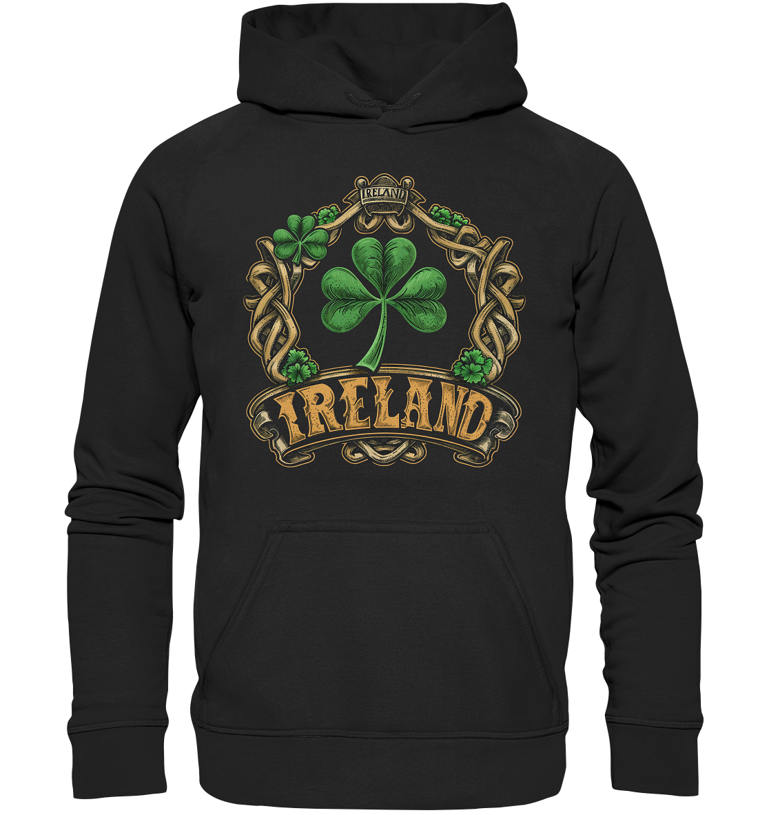 Ireland "Shamrock / Crest III" - Basic Unisex Hoodie