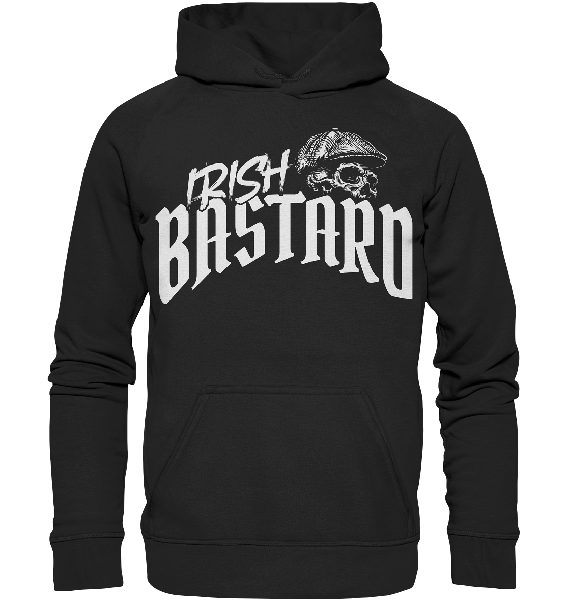 Irish Bastard "Flatcap-Skull V" - Basic Unisex Hoodie