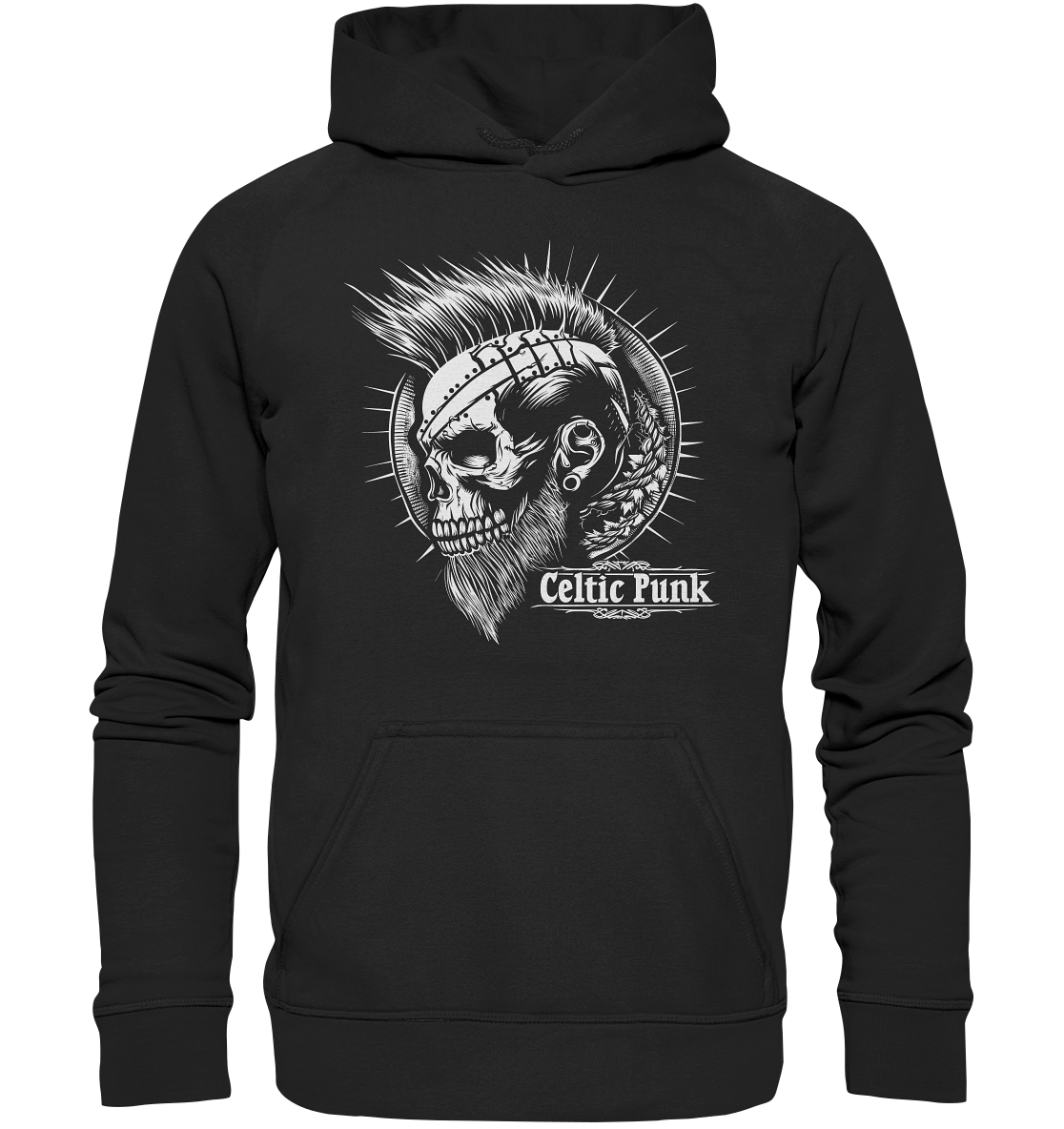 Celtic Punk "Skull IV" - Basic Unisex Hoodie