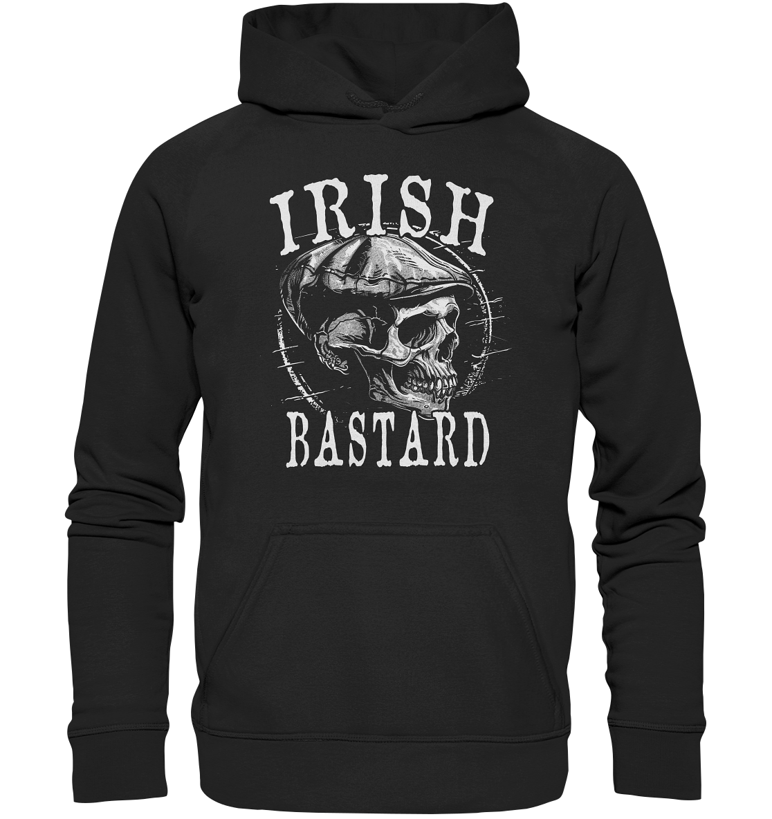 Irish Bastard "Flatcap-Skull I" - Basic Unisex Hoodie