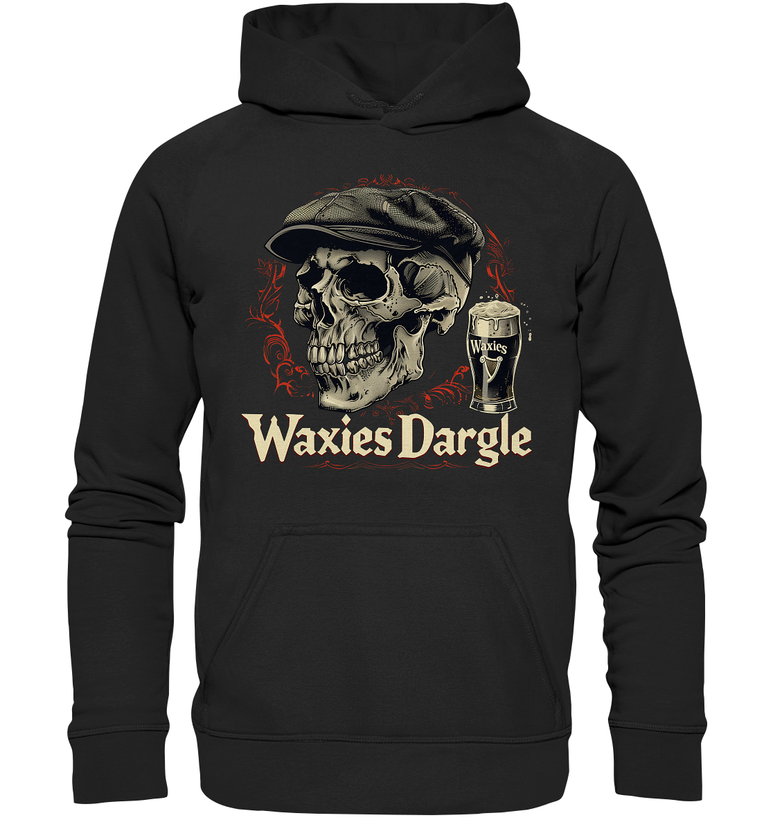 Waxies Dargle "Flatcap / Skull I"  - Basic Unisex Hoodie