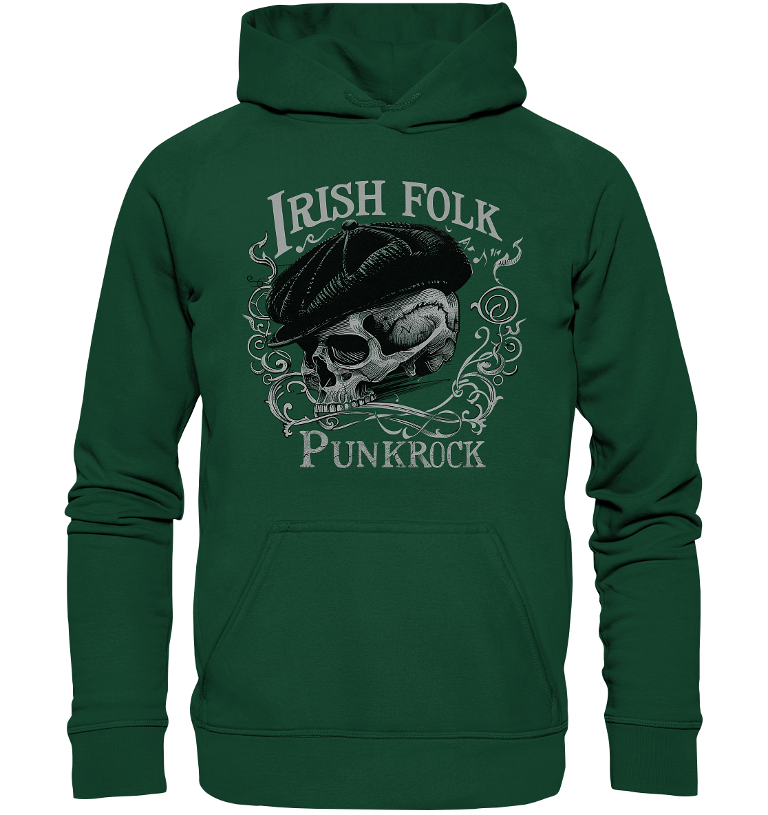 Irish Folk Punkrock "Flatcap-Skull II" - Kids Premium Hoodie