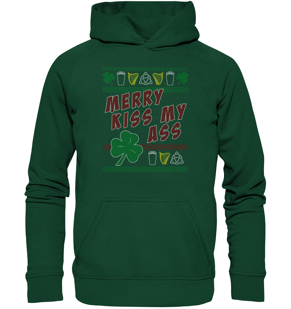 Merry Kiss My Ass (Christmas) - Kids Premium Hoodie