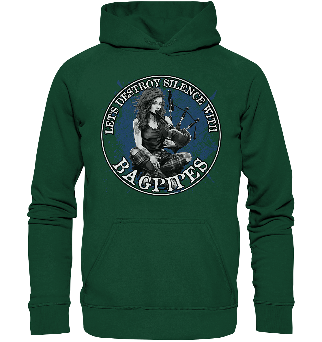 Let's Destroy Silence With "Bagpipes" - Kids Premium Hoodie