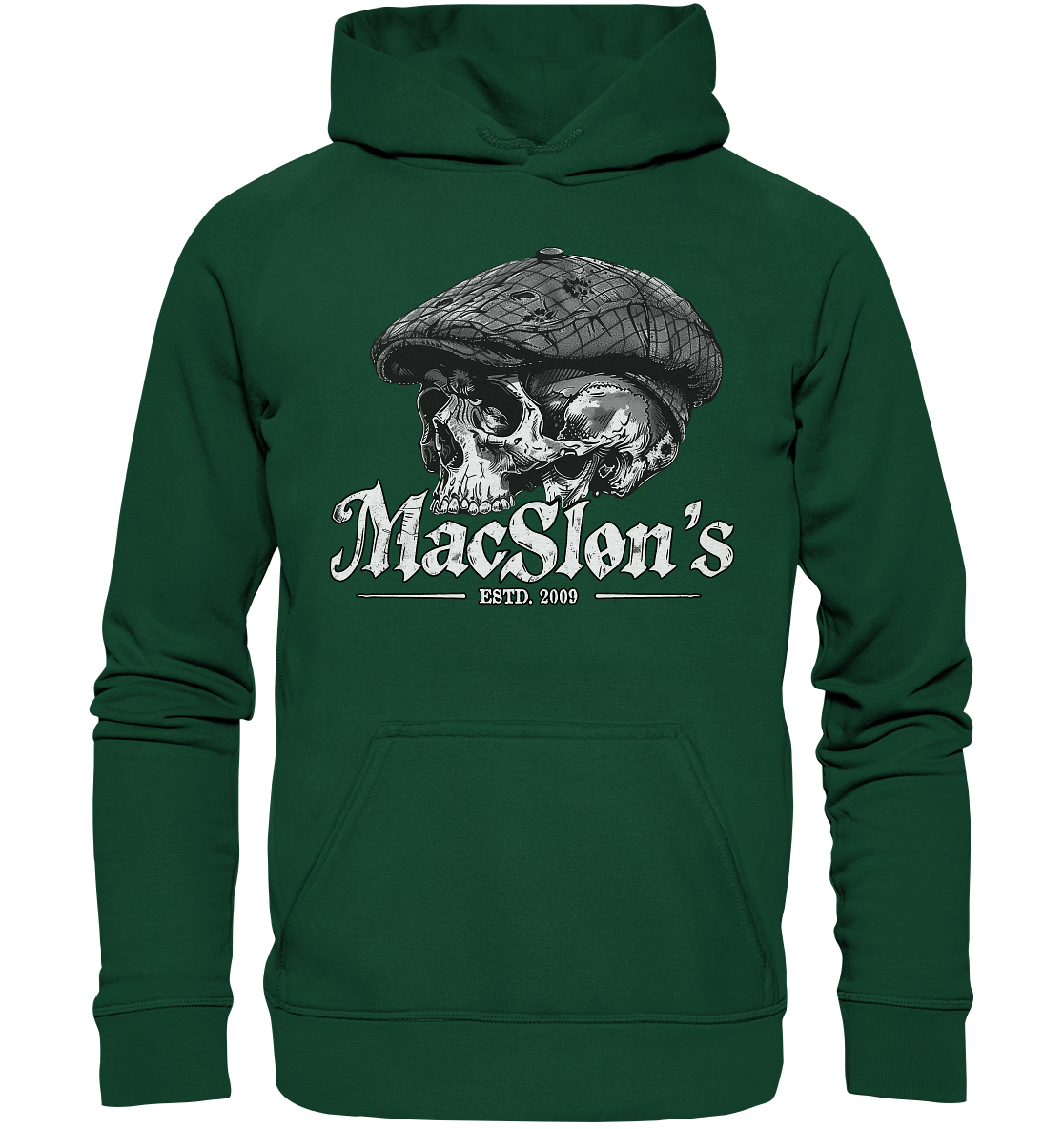 MacSlon's "Estd. 2009 / Flatcap-Skull IX" - Kids Premium Hoodie