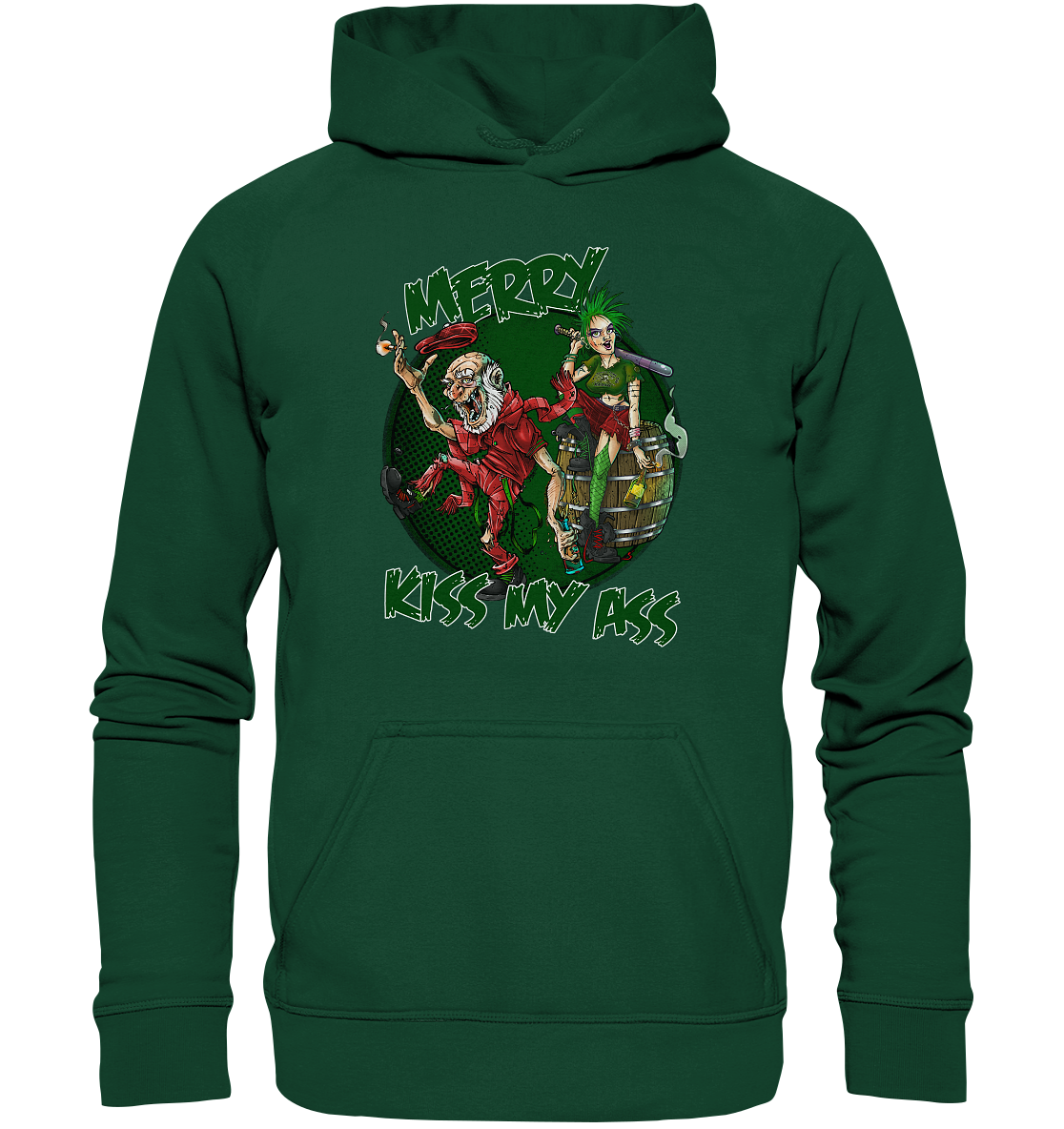 Merry Kiss My Ass (Christmas) - Kids Premium Hoodie