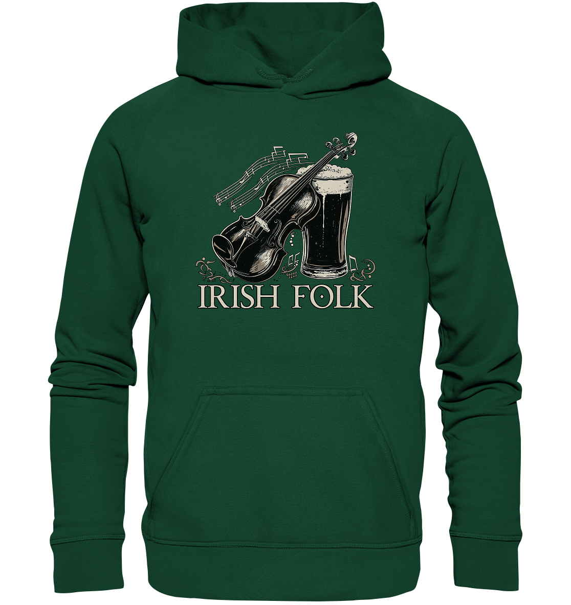 Irish Folk "Pint & Violin" - Kids Premium Hoodie