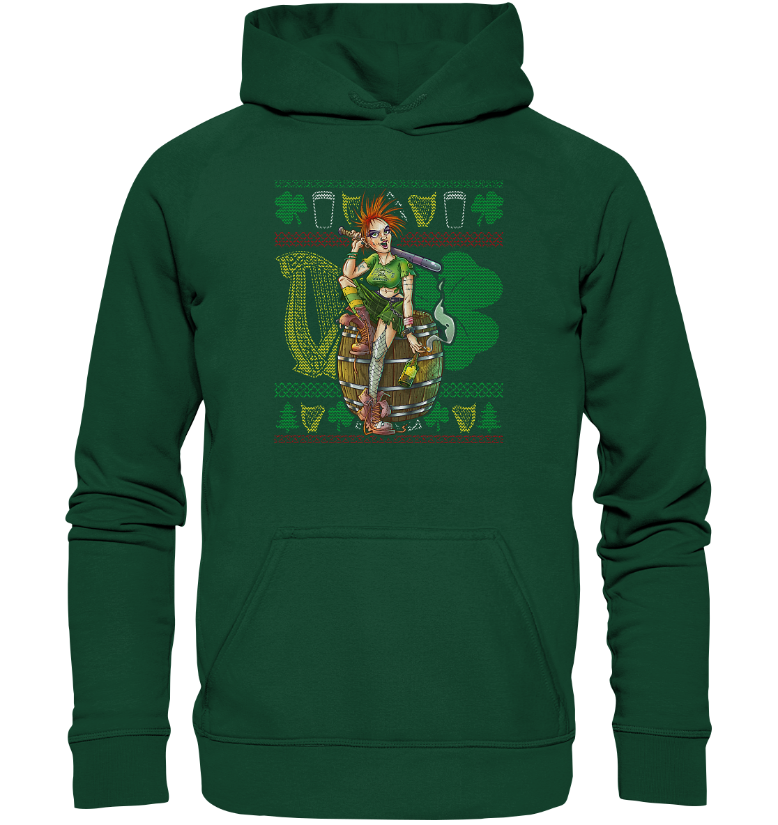 Irish Punk Girl (Christmas) - Kids Premium Hoodie