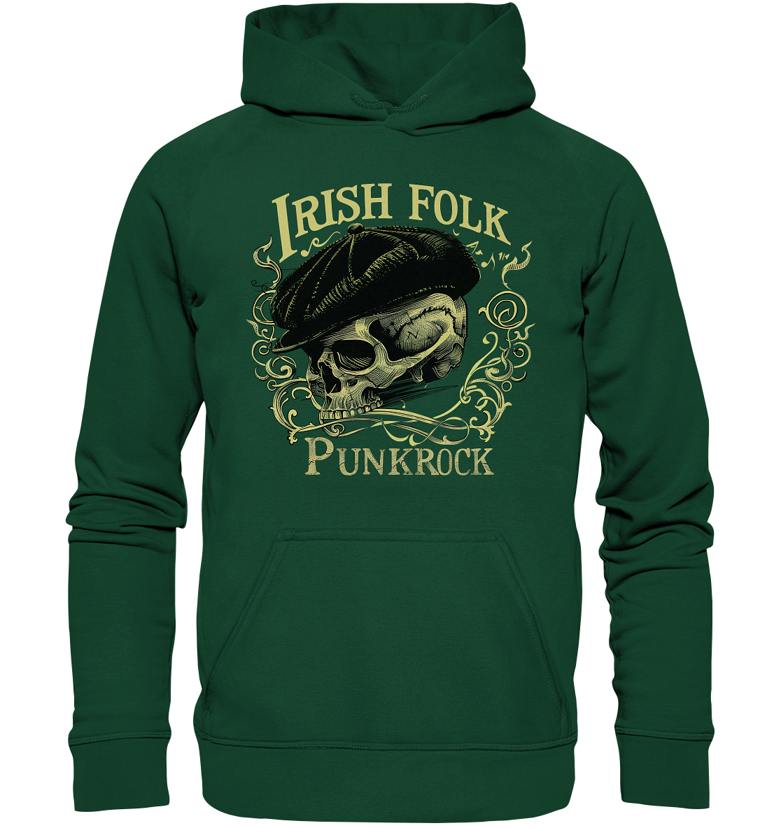 Irish Folk Punkrock "Flatcap-Skull I" - Kids Premium Hoodie