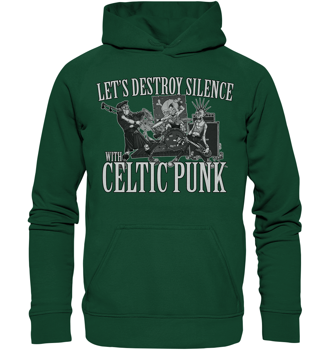 Let's Destroy Silence With "Celtic Punk" - Kids Premium Hoodie