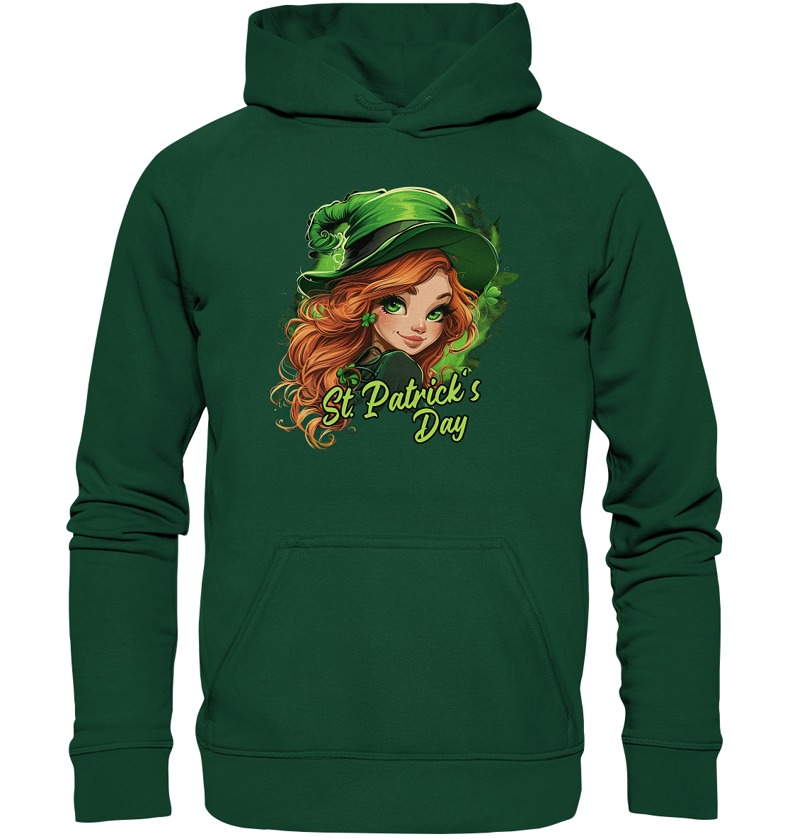 St. Patrick's Day "Leprechaun Girl I" - Kids Premium Hoodie