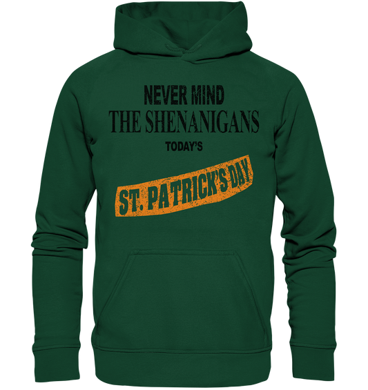 Never Mind The Shenanigans "Today's St. Patrick's Day II" - Kids Premium Hoodie