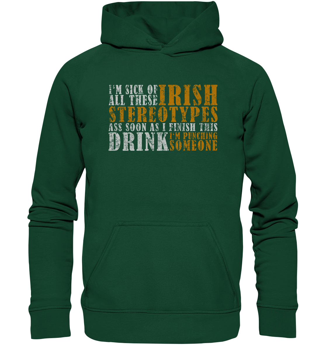 Irish Stereotypes "Punching Someone I" - Kids Premium Hoodie