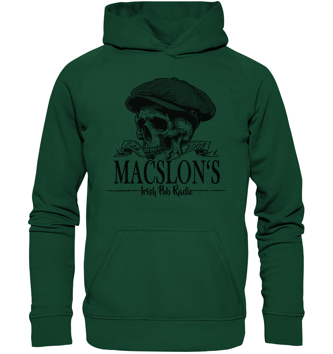 MacSlon's Irish Pub Radio "Estd. 2009 / Flatcap-Skull II" - Kids Premium Hoodie