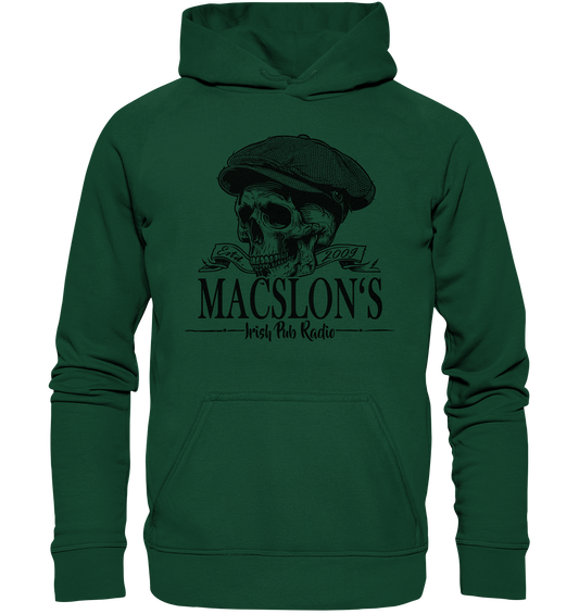 MacSlon's Irish Pub Radio "Estd. 2009 / Flatcap-Skull II" - Kids Premium Hoodie