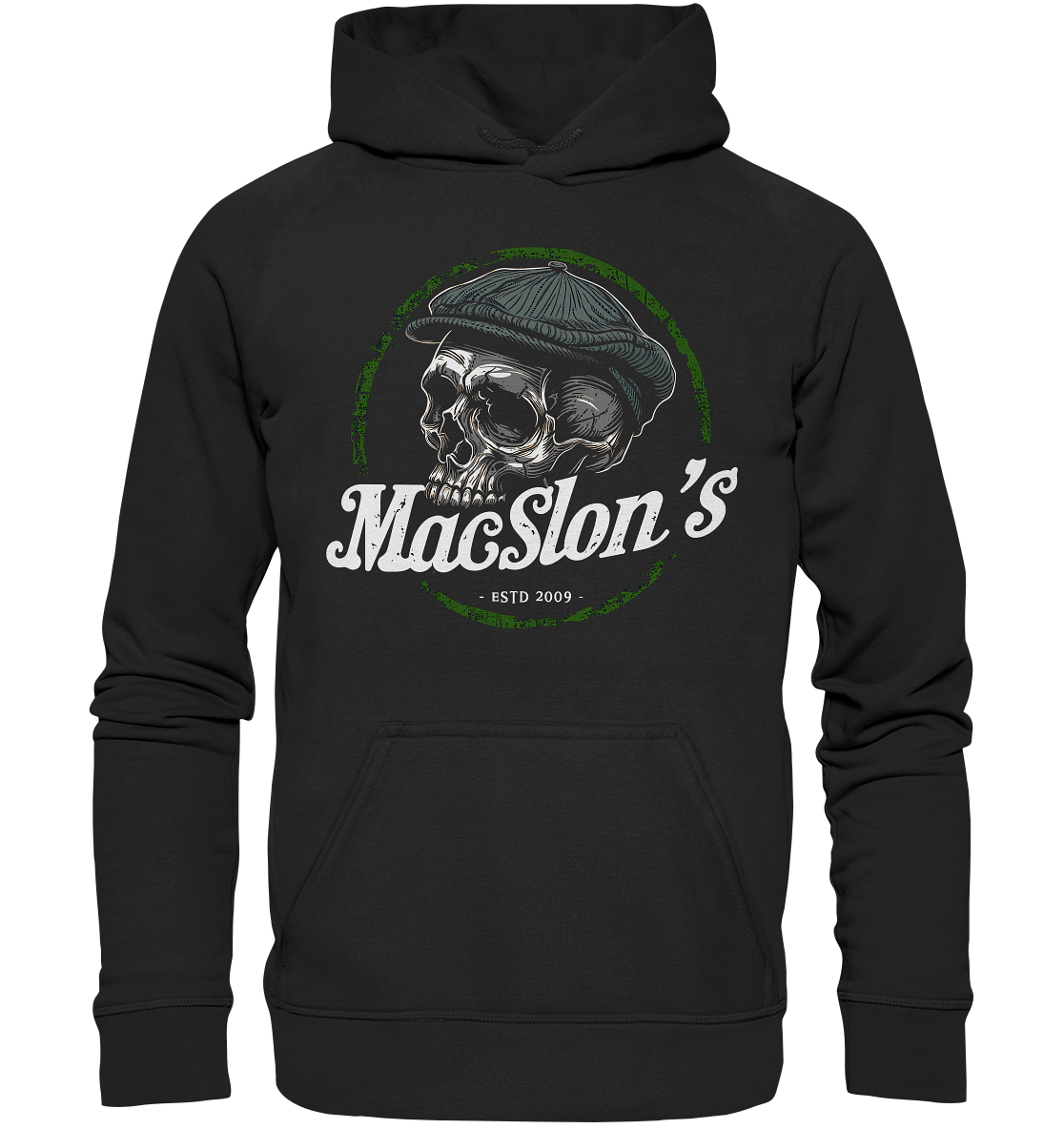 MacSlon's "Estd. 2009 / Flatcap-Skull" - Kids Premium Hoodie