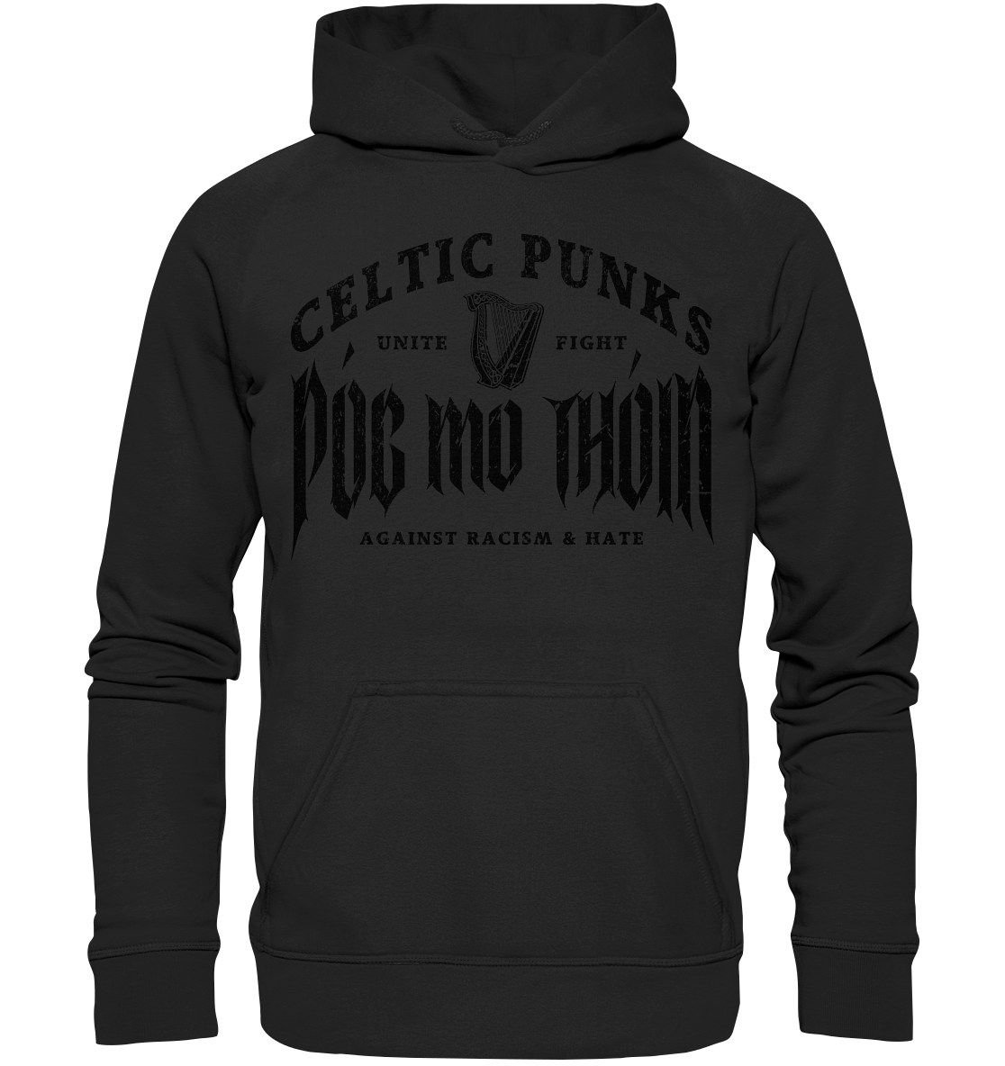 Póg Mo Thóin Streetwear "Celtic Punks Against Racism & Hate / Unite & Fight" - Kids Premium Hoodie