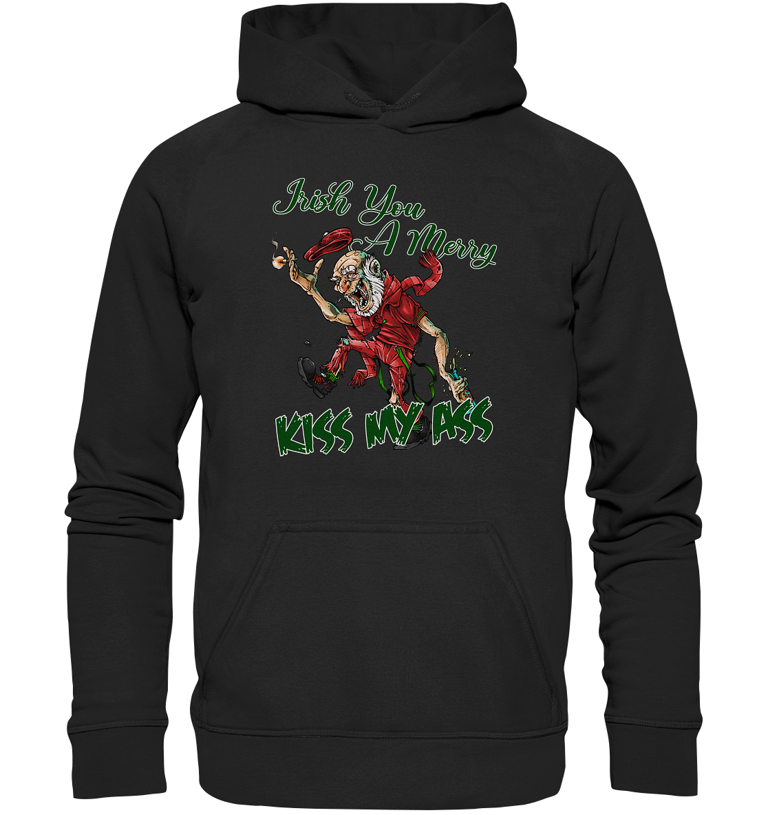 Irish You A Merry "Kiss My Ass" (Christmas) - Kids Premium Hoodie