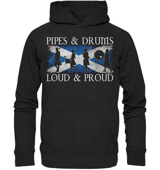 Pipes & Drums "Loud & Proud / Band" - Kids Premium Hoodie