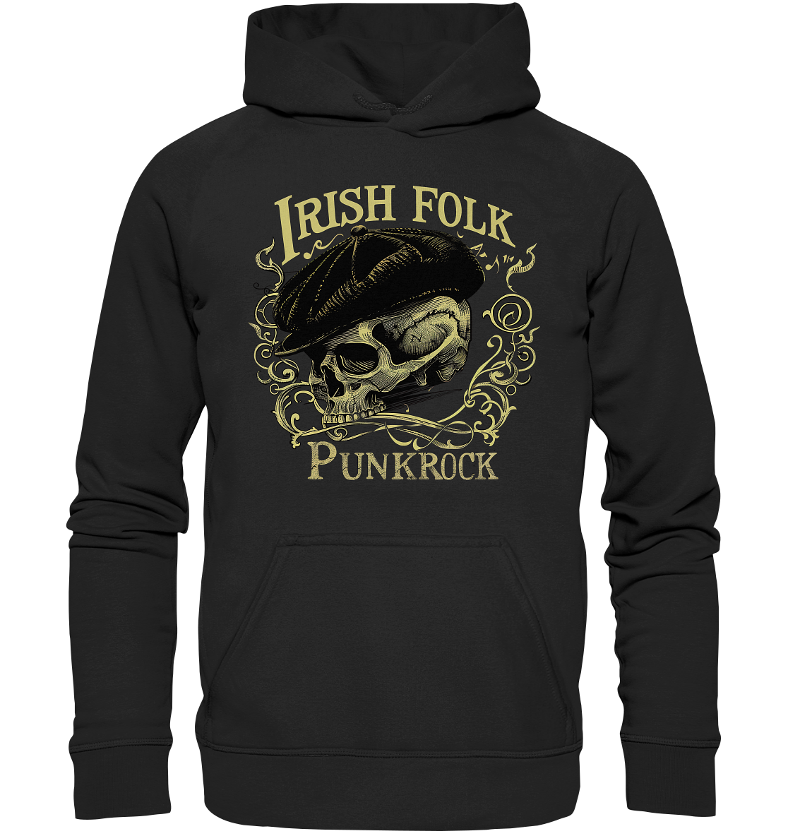 Irish Folk Punkrock "Flatcap-Skull I" - Kids Premium Hoodie