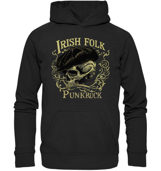 Irish Folk Punkrock "Flatcap-Skull I" - Kids Premium Hoodie