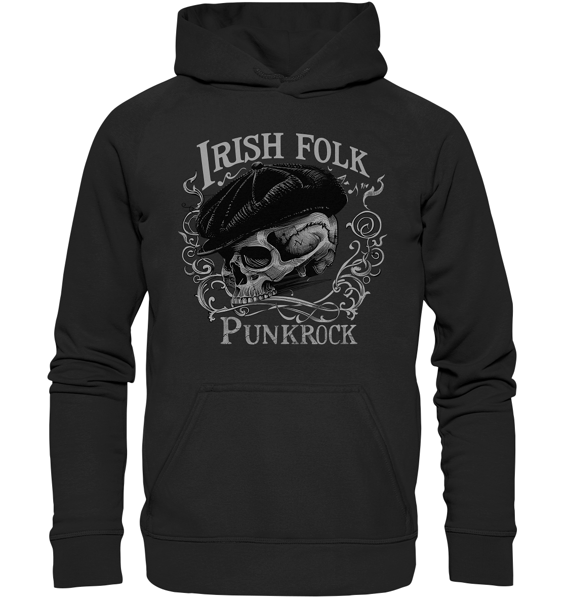 Irish Folk Punkrock "Flatcap-Skull II" - Kids Premium Hoodie