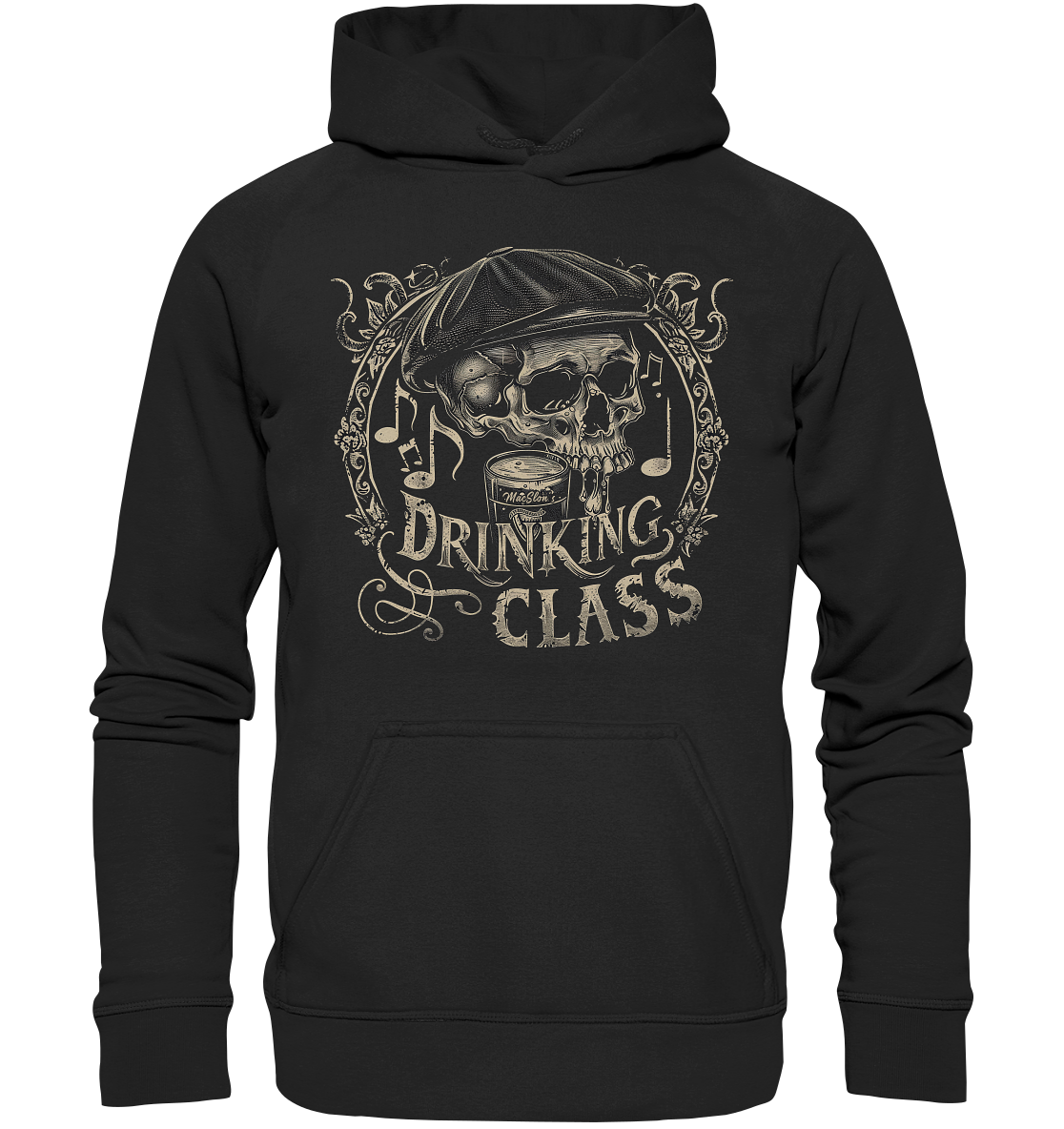 Drinking Class "Flatcap-Skull I"  - Kids Premium Hoodie