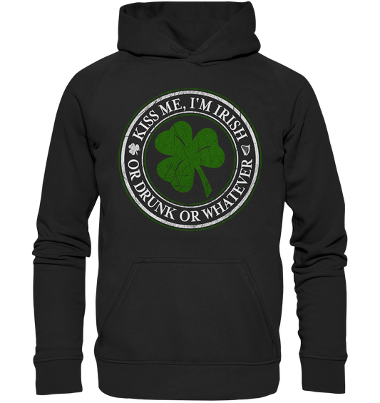 Kiss Me I'm Irish "Or Drunk Or Whatever" - Kids Premium Hoodie