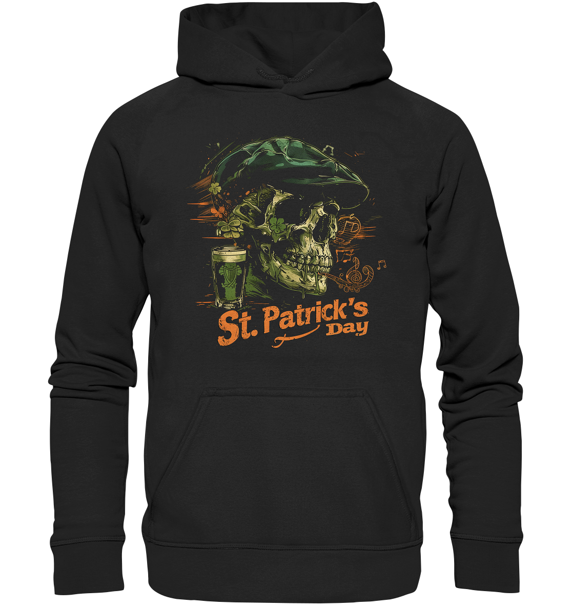 St. Patrick's Day "Flatcap / Skull I" - Kids Premium Hoodie