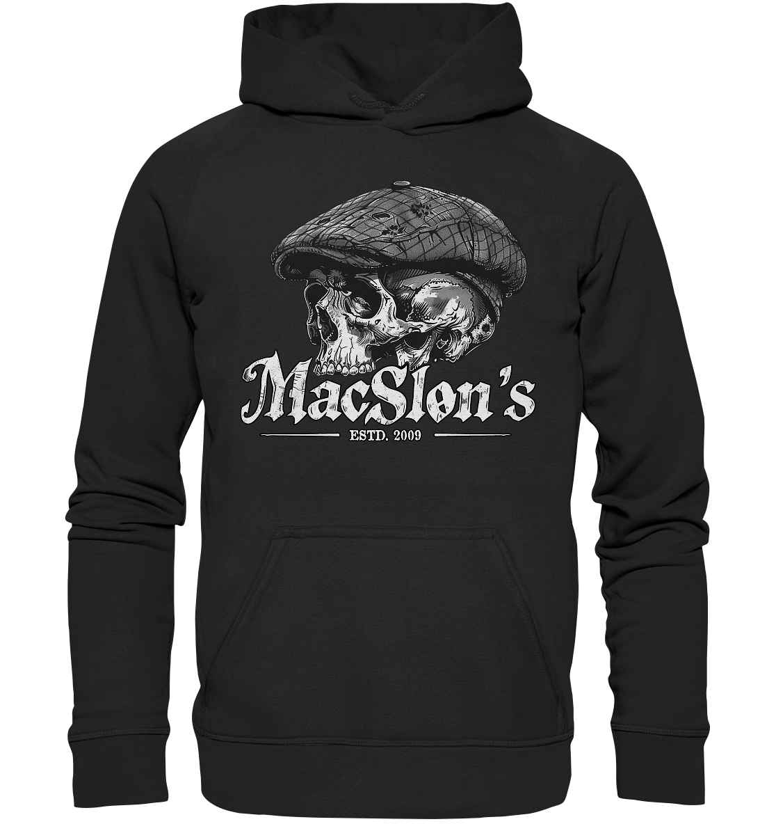 MacSlon's "Estd. 2009 / Flatcap-Skull IX" - Kids Premium Hoodie