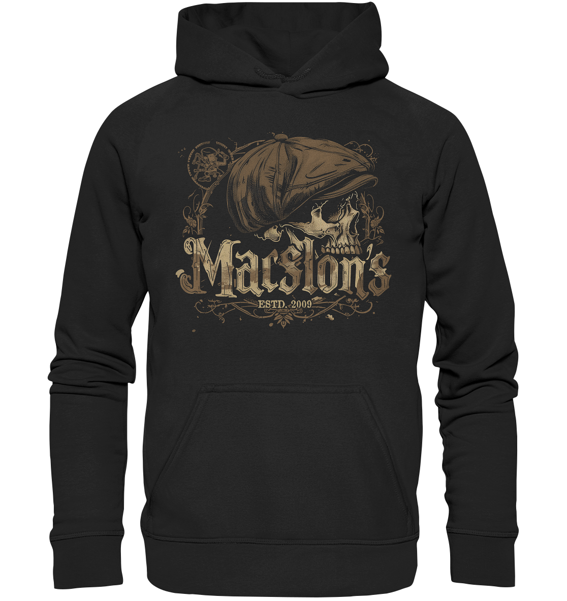 MacSlon's "Estd. 2009 / Flatcap-Skull VIII" - Kids Premium Hoodie