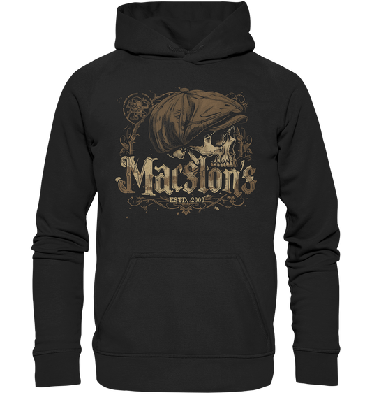 MacSlon's "Estd. 2009 / Flatcap-Skull VIII" - Kids Premium Hoodie