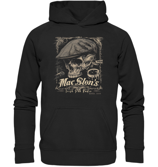 MacSlon's Irish Pub Radio "Estd. 2009 / Flatcap-Skull III" - Kids Premium Hoodie