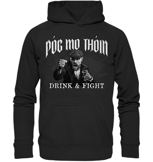 Póg Mo Thóin Streetwear "Drink & Fight" - Kids Premium Hoodie