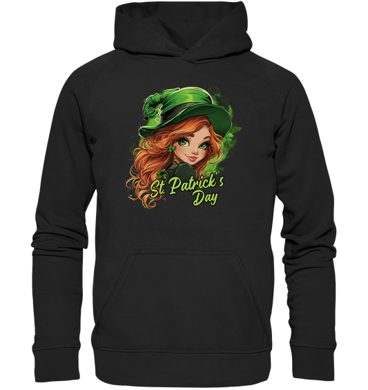 St. Patrick's Day "Leprechaun Girl I" - Kids Premium Hoodie