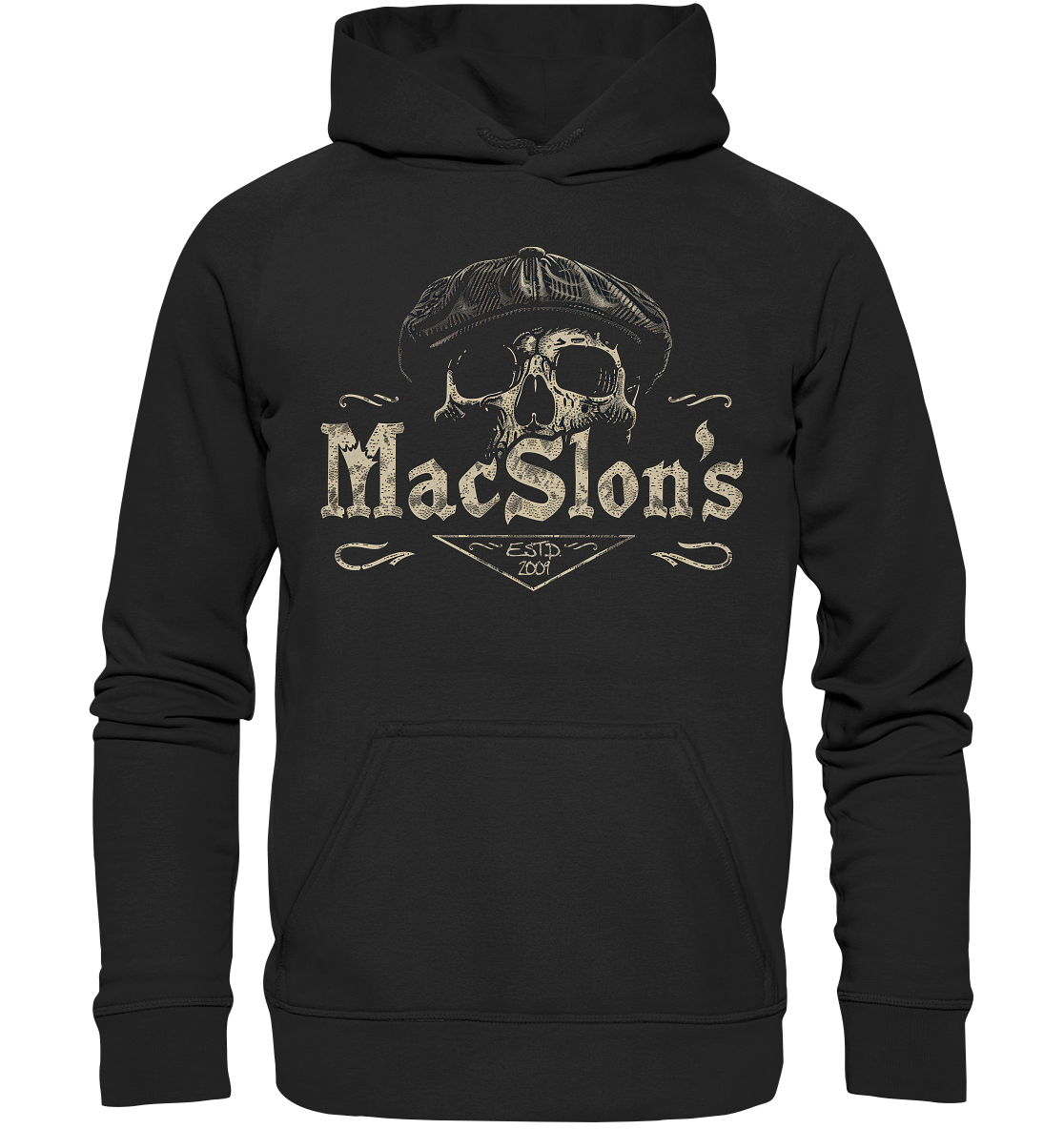 MacSlon's "Estd. 2009 / Flatcap-Skull XIV" - Kids Premium Hoodie