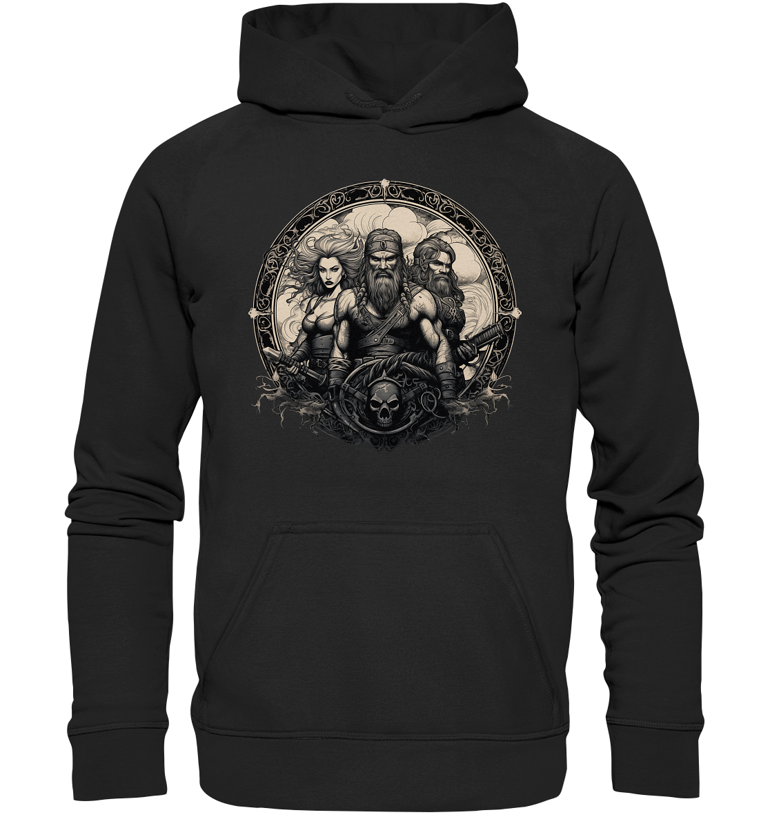 Celtic Warrior "Group / Skull"  - Kids Premium Hoodie