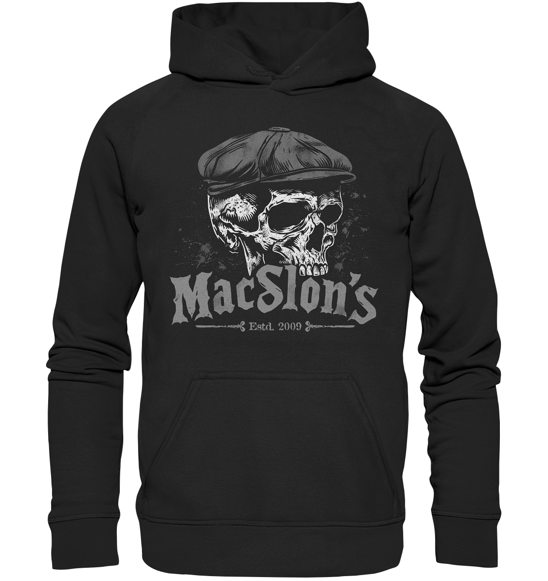 MacSlon's "Estd. 2009 / Flatcap-Skull IV" - Kids Premium Hoodie