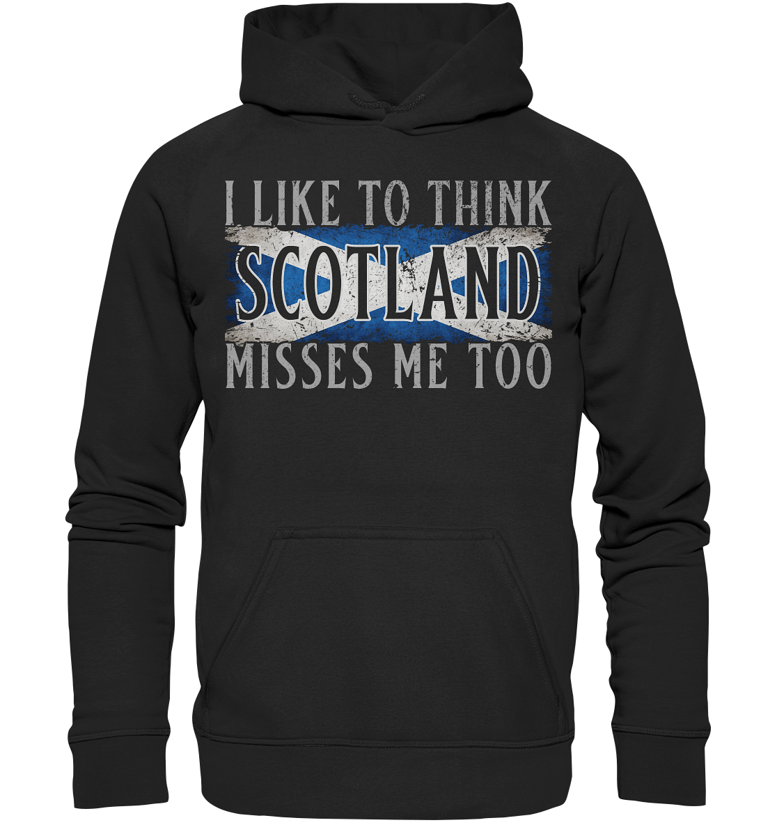 I Like To Think "Scotland" Misses Me Too - Kids Premium Hoodie