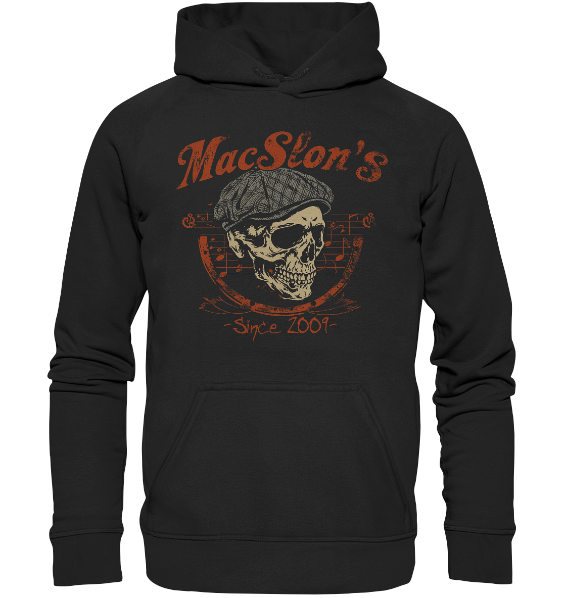 MacSlon's "Since 2009 / Flatcap-Skull I" - Kids Premium Hoodie