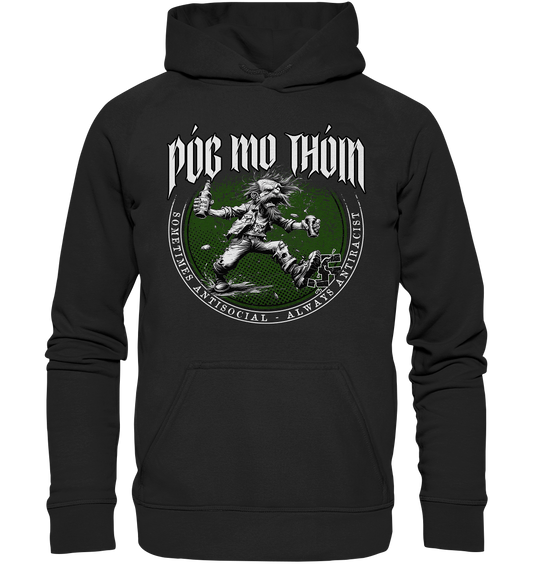 Póg Mo Thóin Streetwear "Sometimes Antisocial - Always Antiracist" - Kids Premium Hoodie