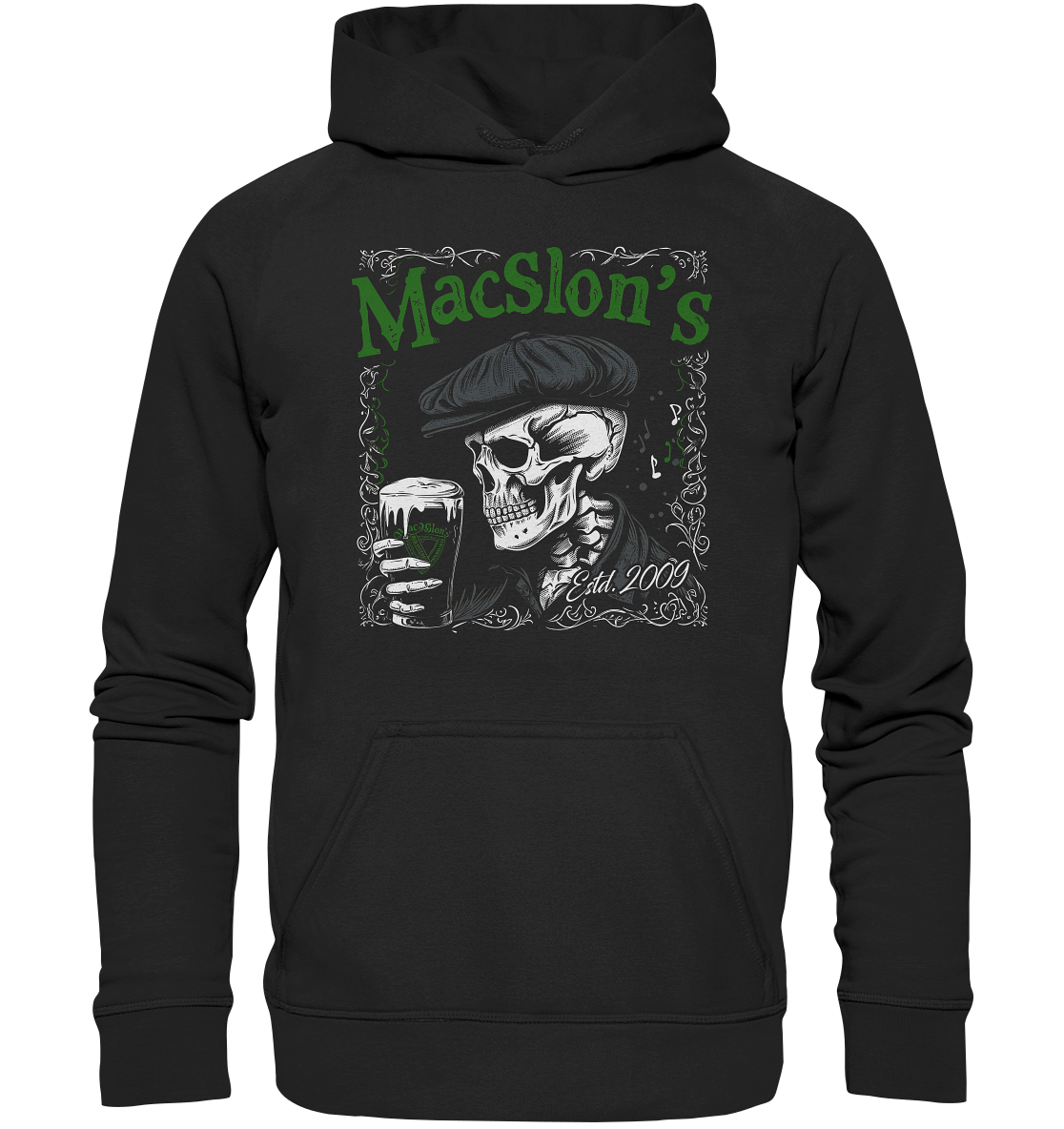 MacSlon's "Estd. 2009 / Drinking Skull" - Kids Premium Hoodie