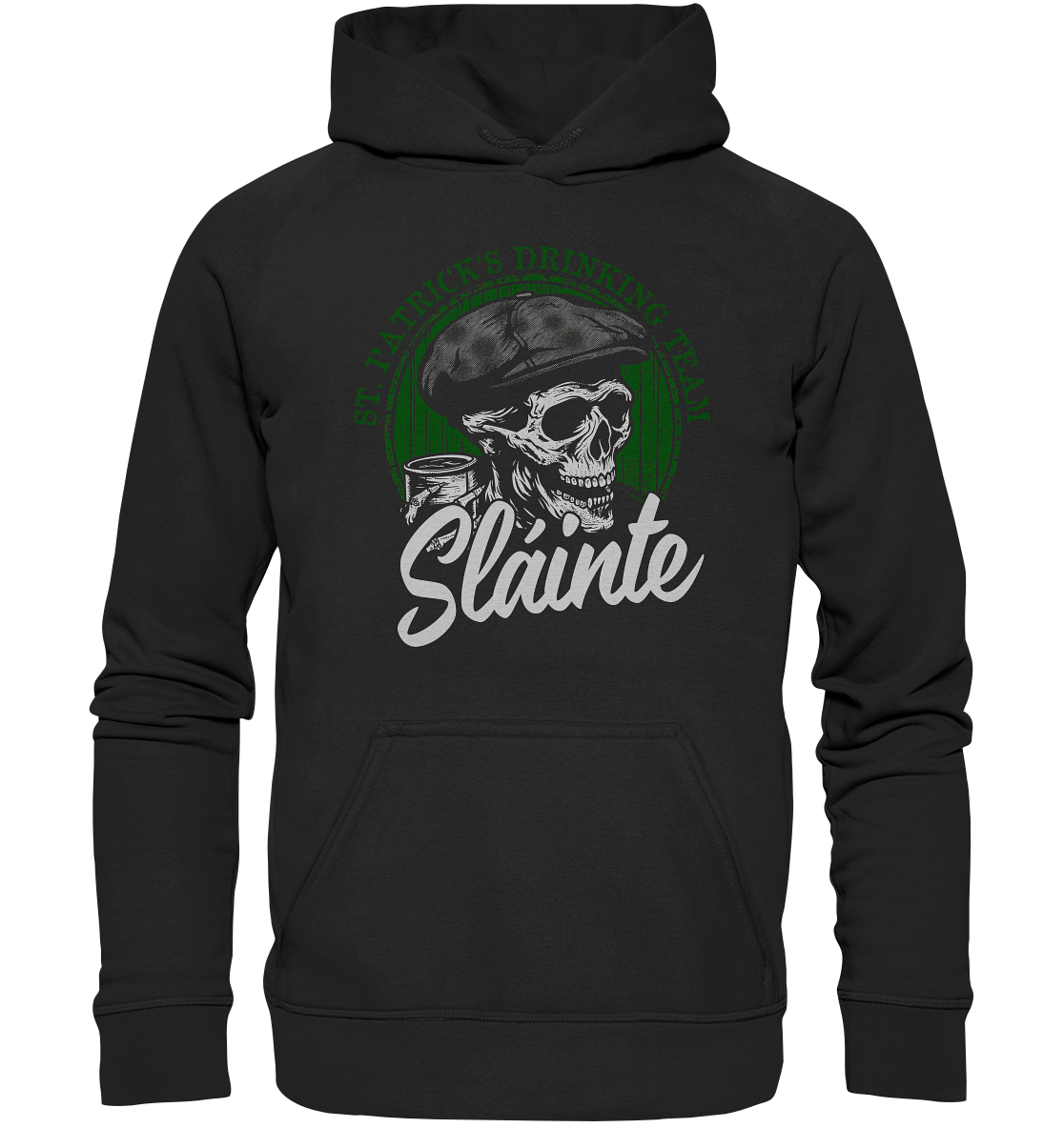 Sláinte "St. Patrick's Drinking Team / Flatcap-Skull I" - Kids Premium Hoodie