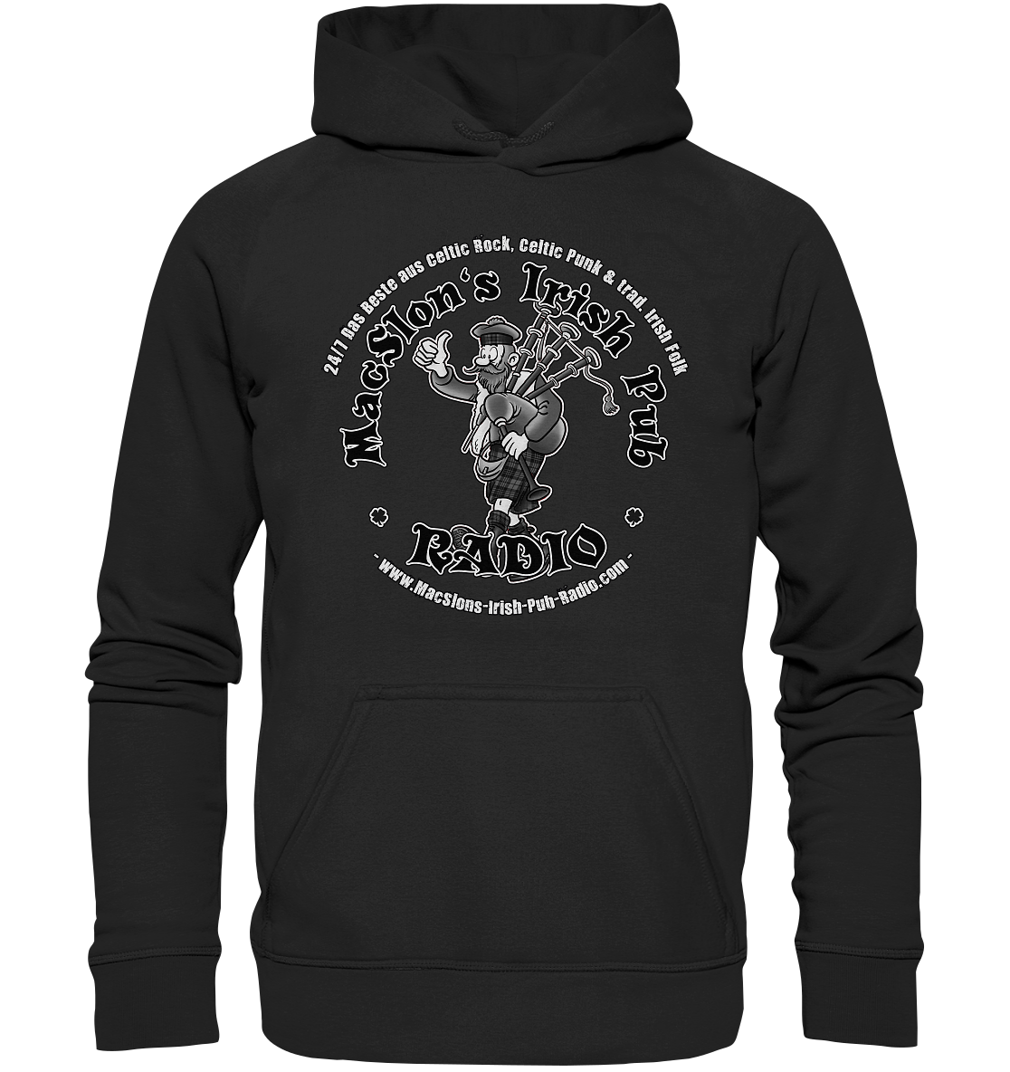 MacSlon's Radio "24/7 - Scotsman Logo" - Kids Premium Hoodie