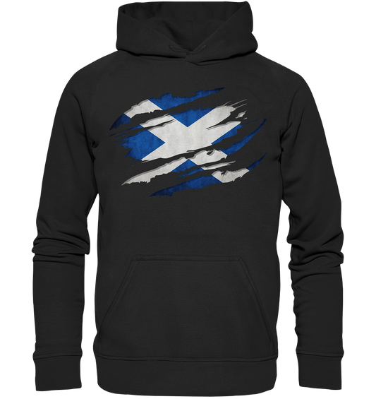 Scotland "Flag Scratch" - Kids Premium Hoodie