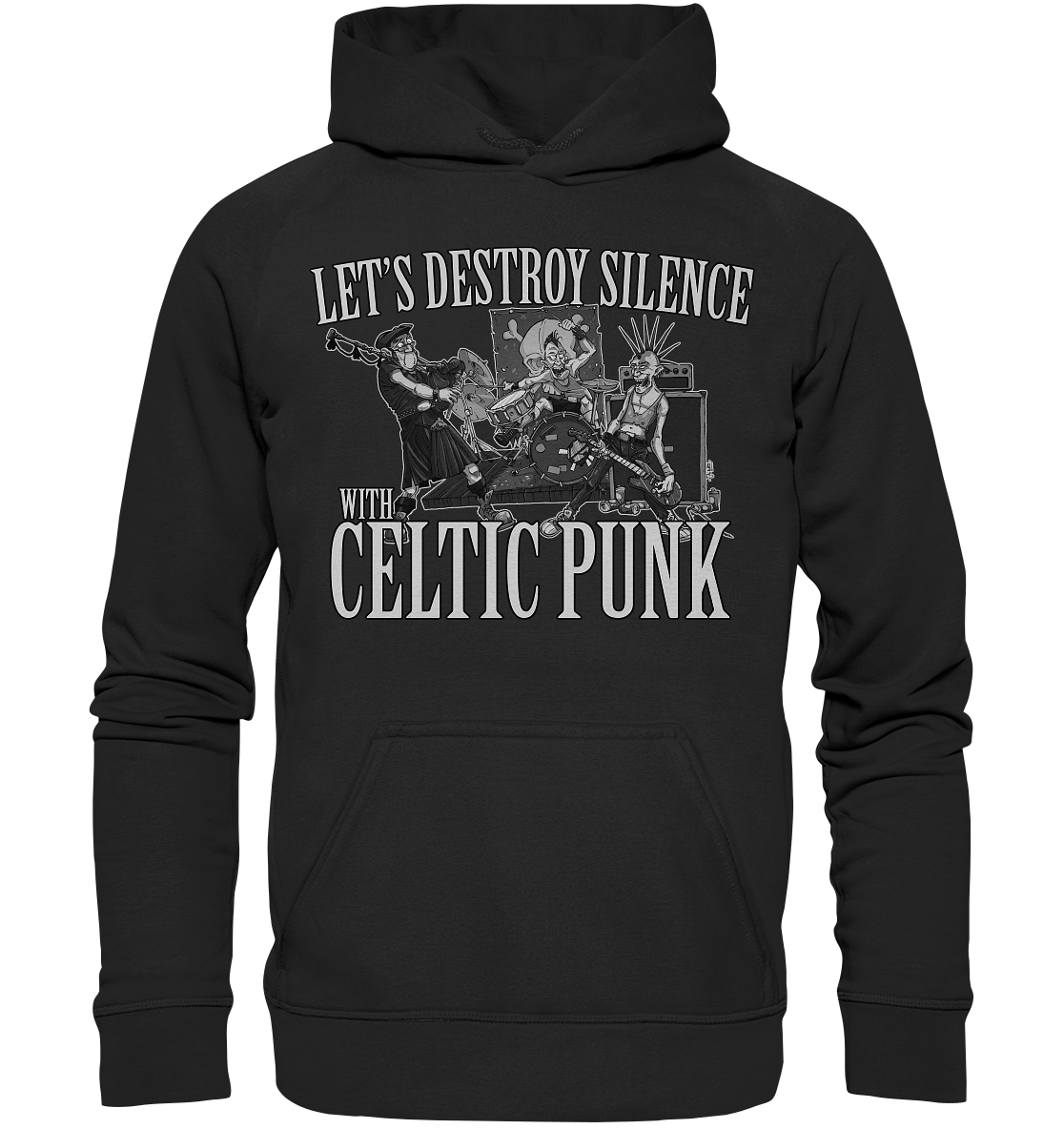 Let's Destroy Silence With "Celtic Punk" - Kids Premium Hoodie