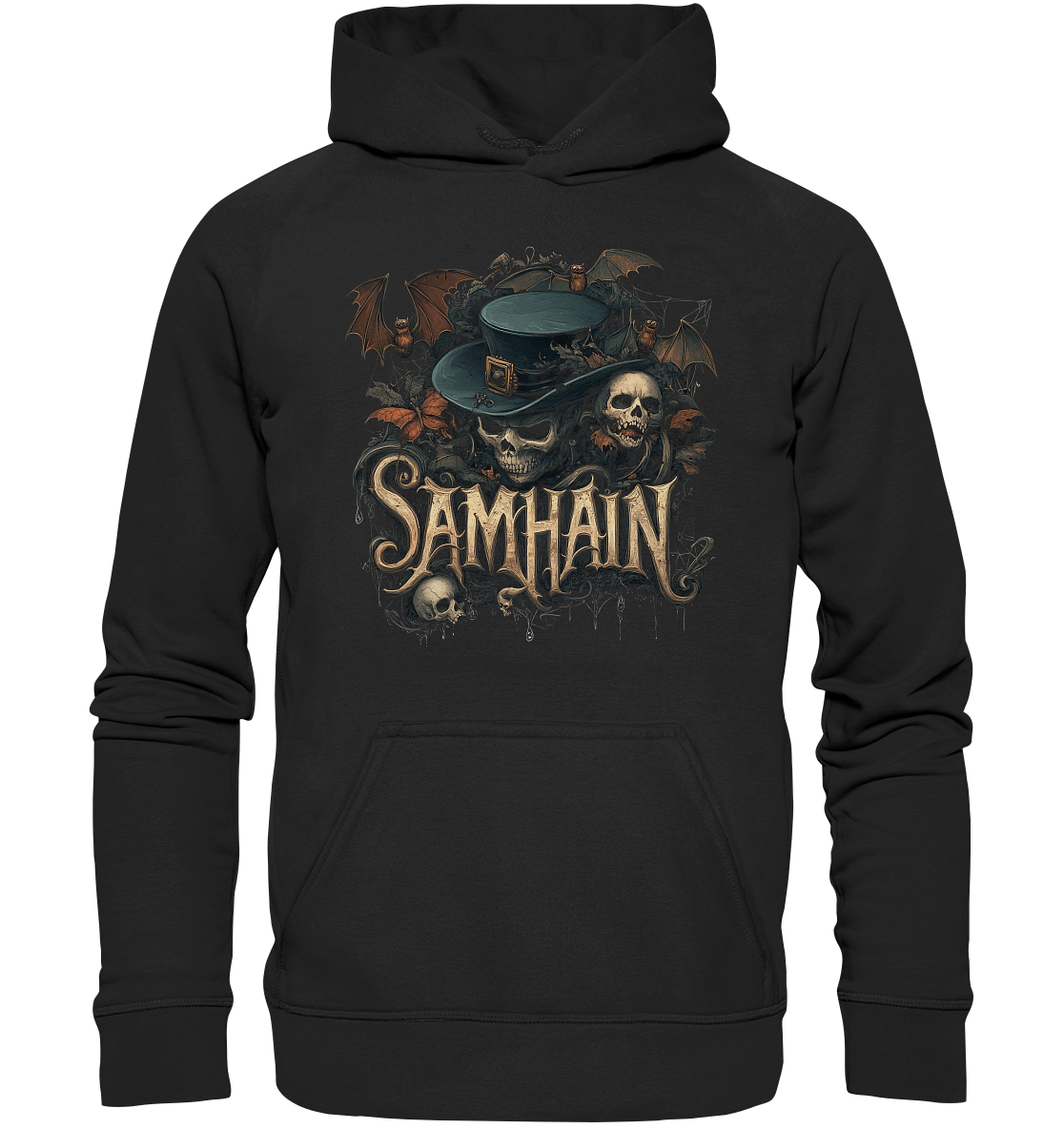 Samhain "Bats & Skulls I" - Kids Premium Hoodie